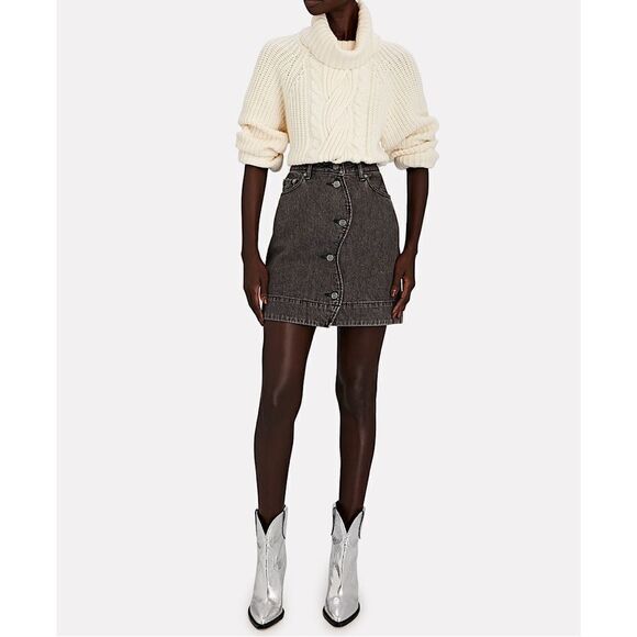 Jonathan Simkhai - Hadley Cable Open Back Wool Blend Pullover Cream/White - Picture 4 of 12